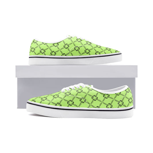 Periibleu Positivity Canvas Sneakers Green - Periibleu