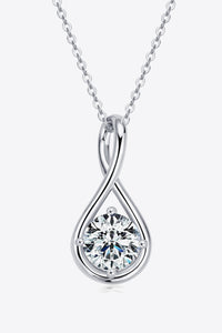 Time 2 Shine 2 Carat Moissanite Silver Necklace - Periibleu