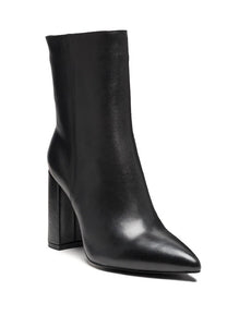 MARGEN ANKLE-HIGH POINTED TOE BLOCK HEELED BOOT