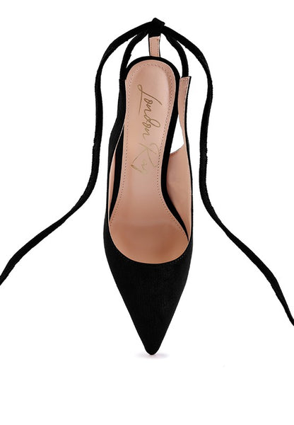 To The Ball Lace Up Heels