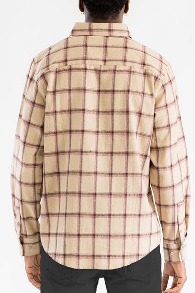 Chest Pocket Flannel Long Sleeve Shirt