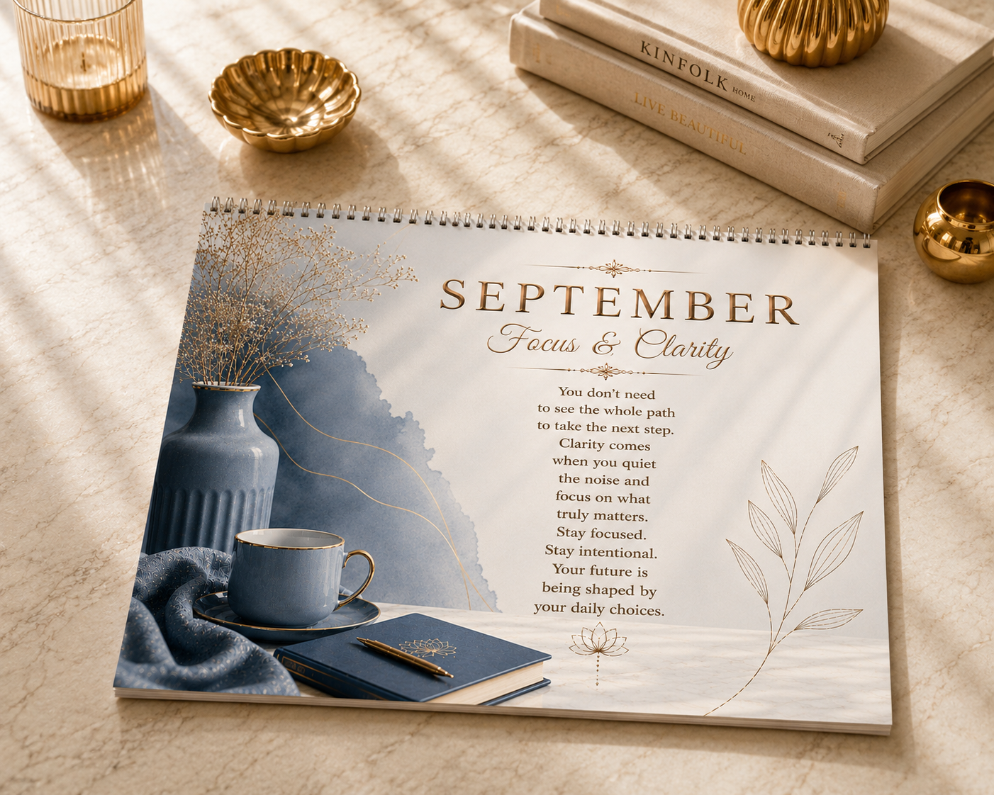 Periibleu 2027 Motivational Wall Calendar— Inspiration & Affirmations