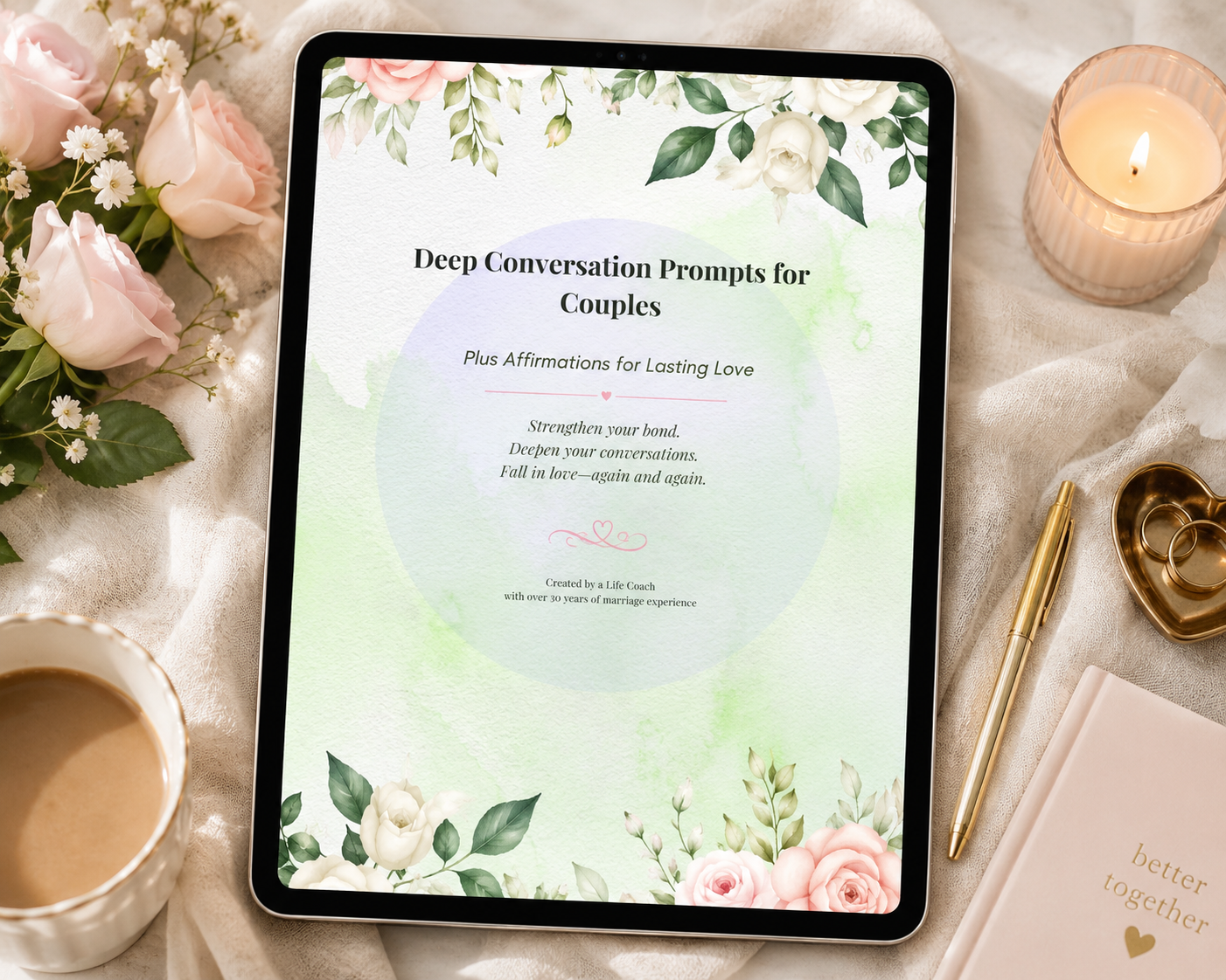 Deep Conversation Prompts For Couples — Printable Workbook - Periibleu