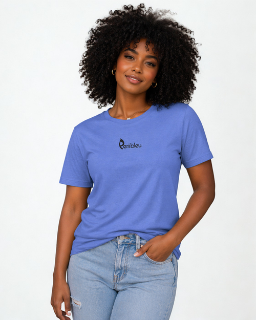 Periibleu Vibe Embroidered Unisex Cotton Tee - Periibleu