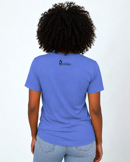 Periibleu Vibe Embroidered Unisex Cotton Tee - Periibleu