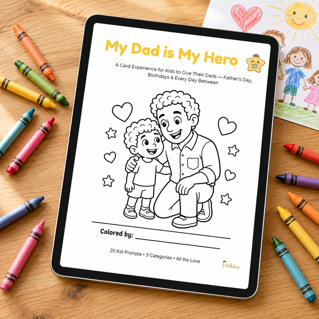 My Dad is My Hero — A Card Experience for Kids