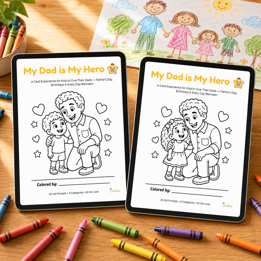 My Dad is My Hero — A Card Experience for Kids