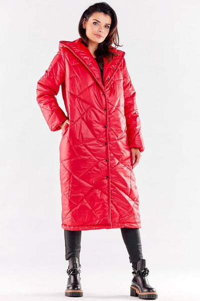 Fashionable Hood Quilted Coat