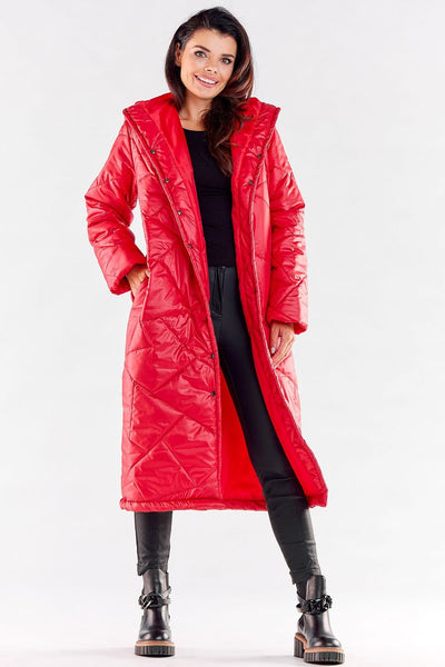 Fashionable Hood Quilted Coat