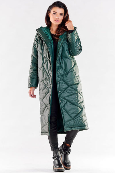 Fashionable Hood Quilted Coat