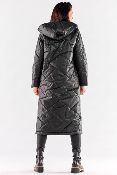 Fashionable Hood Quilted Coat