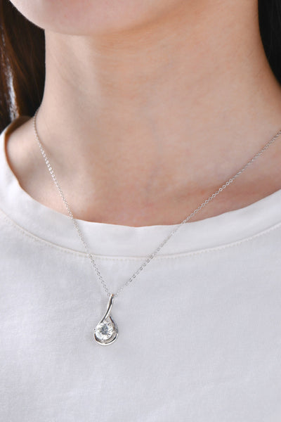 Time 2 Shine 2 Carat Moissanite Silver Necklace