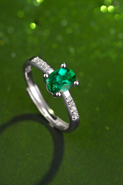 Enchanting 1 Carat Lab-Grown Emerald Ring - Periibleu
