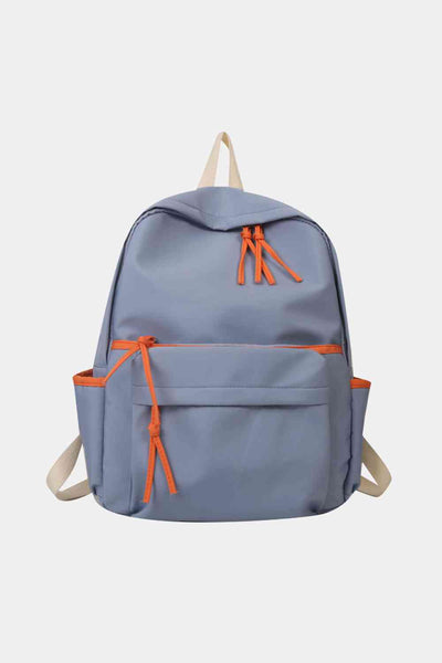Trimmed Pocket Tassel Backpack