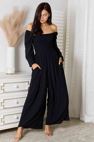 Wide Leg Jumpsuit with Pockets