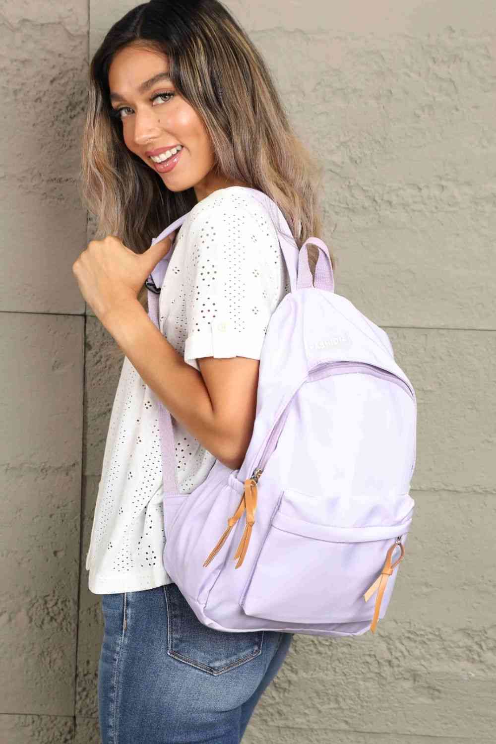 Carry All Multi Pocket Solid Backpack
