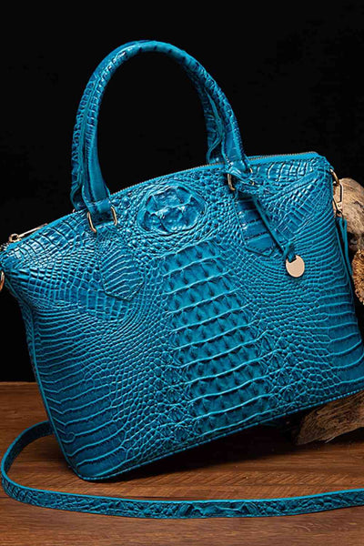 Faux Textured Leather Handbag