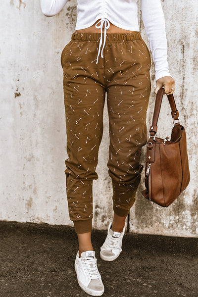 Relaxing Day Arrow Print Joggers