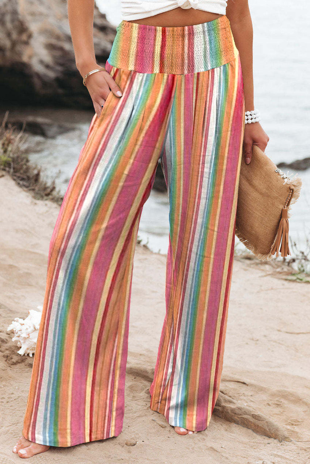 Fun Striped Pants with Pockets