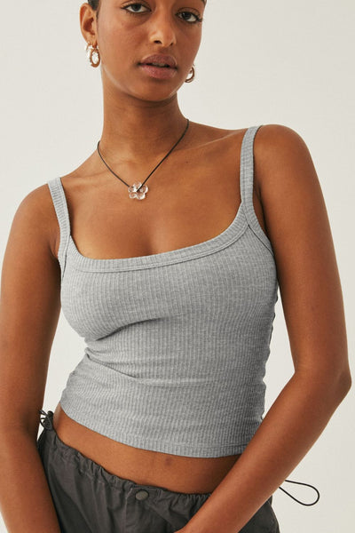 Just Being You Ribbed Cami