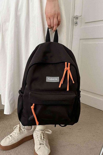 Hidden Zipper Tassel Backpack