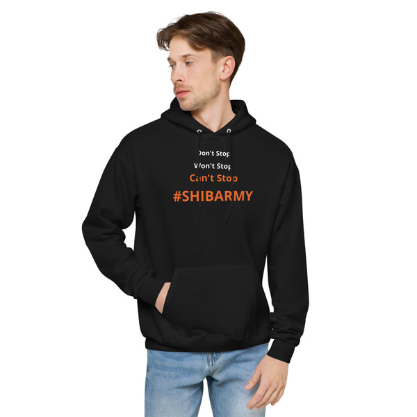 Periibleu Can't Stop #SHIBARMY Fleece Hoodie - Periibleu