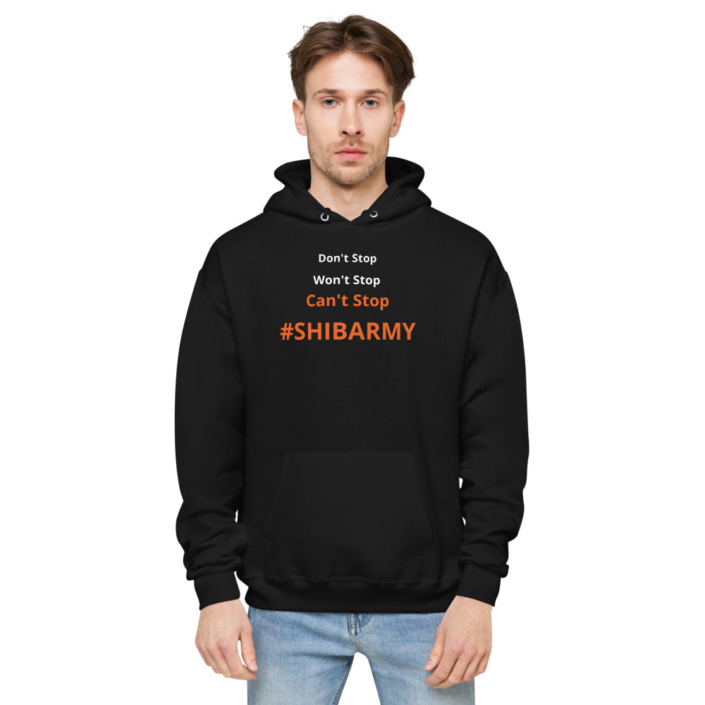Periibleu Can't Stop #SHIBARMY Fleece Hoodie - Periibleu